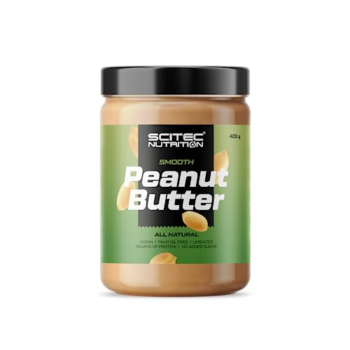 Scitec Nutrition Peanut Butter, Crema Di Arachidi Cremoso, Vegano, Fonte Di Proteine, Non Contiene Zuccheri Aggiunti, Senza Olio Di Palma, 400 G, Smoo