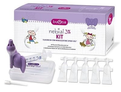 Steve Jones Buona - Nebial 3% Kit 20 Flaconcini Soluzione Ipertonica + Spray-Sol