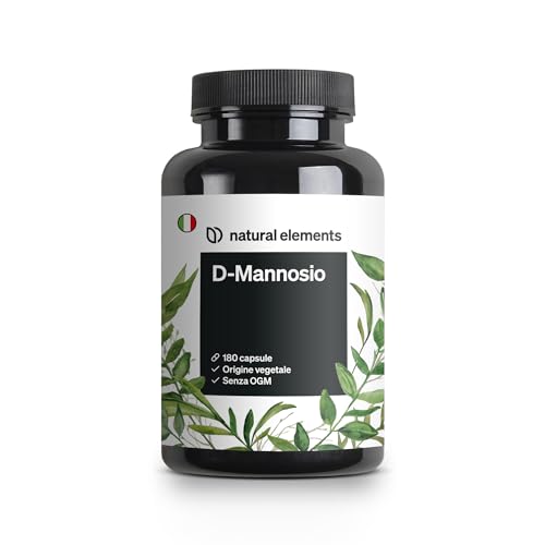D-Mannosio – 180 Capsule – 1800Mg Di D-Mannosio Per Dose Giornaliera – Vegano, Dosaggio Ottimale, Senza Additivi Indesiderati – Prodotto E Testato In