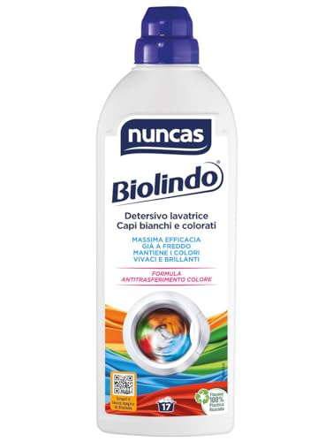 Nuncas Biolindo Detersivo Lavatrice Capi Bianchi E Colorati - 1000Ml