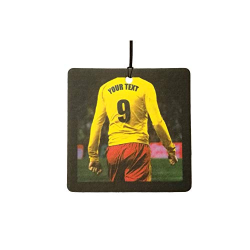 Deodorante Per Auto Personalizzato Football/Soccer Player (Yellow, Red)