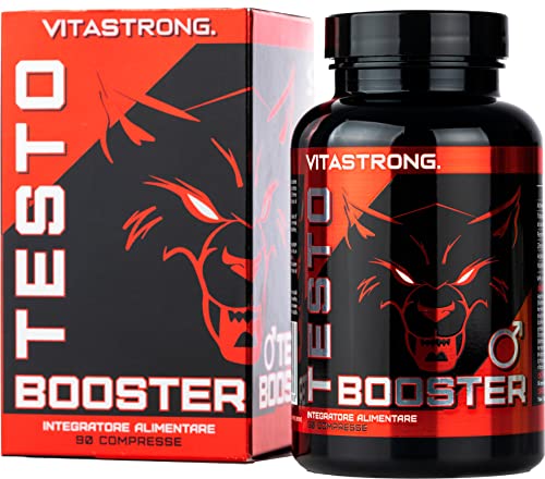 Vitastrong Testobooster L'Unico Originale Con Ingredienti Brevettati | Azione Rapida E Potente, Aumento Puro Della Massa Muscolare, Tribulus Terrestri