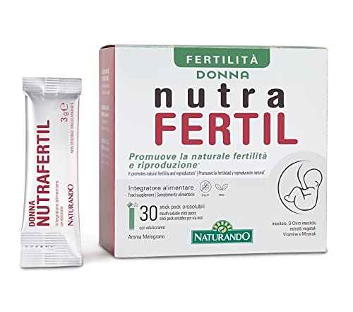 Naturando Nutrafertil Integratore Alimentare Con Inositoli, Acido Folico E Maca Per Fertilità E Riproduzione - 30 Stick Pack Orosolubili