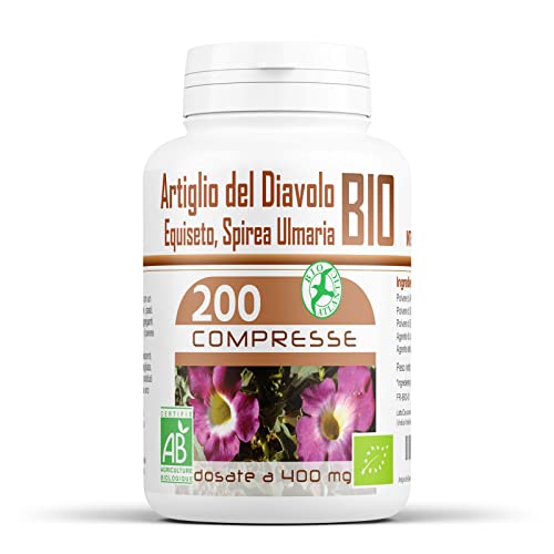 Articolazione Bio - 400 Mg - 200 Compresse - Una Miscela Di 3 Piante Biologiche Per Prendersi Cura Delle Vostre Articolazioni