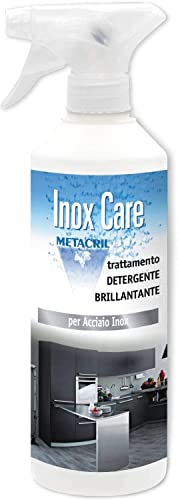 Metacril Inox Care 500Ml + Vaporizzatore - Detergente E Brillantante Protettivo Per Acciaio Inox