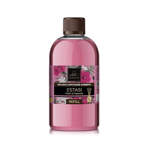 Ricarica Per Diffusore Bastoncini – 500 Ml – Lady Venezia – Profumatore Ambiente – Essenze Per La Casa - Fragranze Assortite (Magnolia)