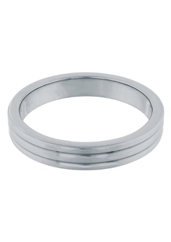 Anello Fallico Cockring In Acciaio Cromato 5 Cm. Ribbed