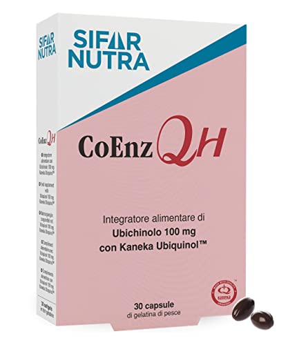 Sifar Nutra Coenz Qh | Kaneka Qh | Forma Attiva Di Coenzima Q10 | Ubichinolo 100Mg | Antiossidante E Metabolismo Energetico | 30 Capsule