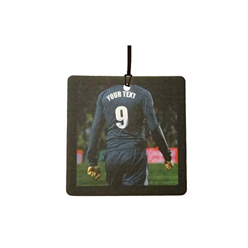Deodorante Per Auto Personalizzato Football/Soccer Player (All Black)