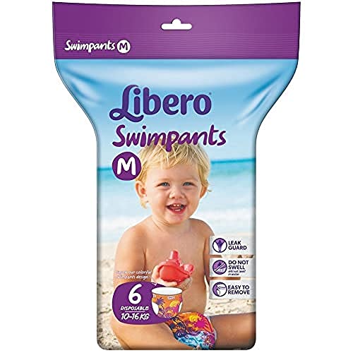 Libero Swimpants Pannolino Bimbo, Taglia M, 6 Pezzi - 10 Ml
