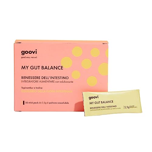 Goovi, My Gut Balance, Integratore Per Il Benessere Della Flora Intestinale A Base Di Topinambur E Inulina, Integratore Con Probiotici E Prebiotici, C