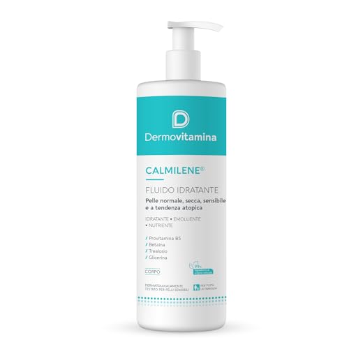 Calmilene Fluido Idratante 500 Ml - Crema Viso E Corpo - Contrasta La Sensazione Di Il Prurito - Per Delle Pelli Secche, Molto Secche E Sensibili - 99