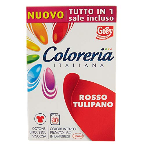 Grey Colorante Per Tessuto, Rosso Tulipano - 1 Colorazione