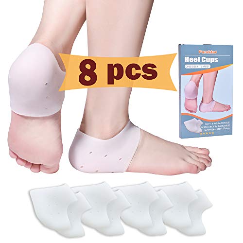 Talloniera In Silicone, 8Pcs Proteggi Tallone, Talloniere Per Tallonite, Protezione Tallone, Copri Tallone, Salva Tallone Per Fascite Plantare, Sollie