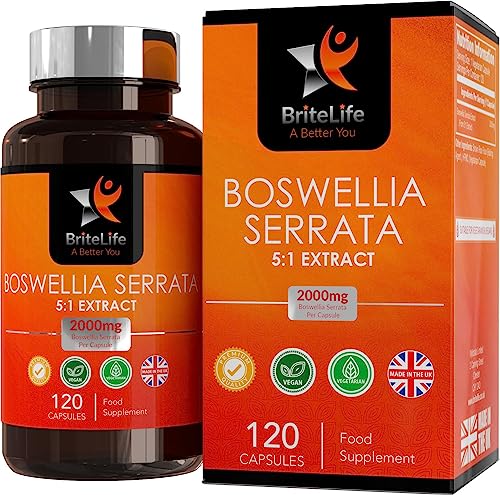 Bl Boswellia | 120 Boswellia Serrata Capsule - Boswellia Serrata Capsule 2000 Mg | Boswellia Integratore | Non-Ogm, Senza Glutine E Allergeni | Prodot