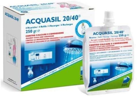 Confezione 4 Ricariche Acquasil 20/40 Gr.250 Pc200 Solo Per Modelli Minidos/Bravodos