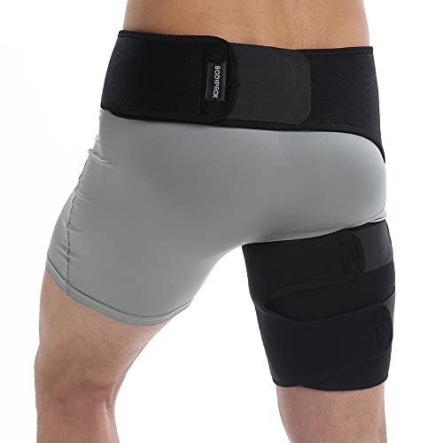 Bodyprox Groin Wrap, Supporto Regolabile Per Il Dolore All'Anca, Del Manico, Ischio-Gambali, Coscia E Nervo Sciatico