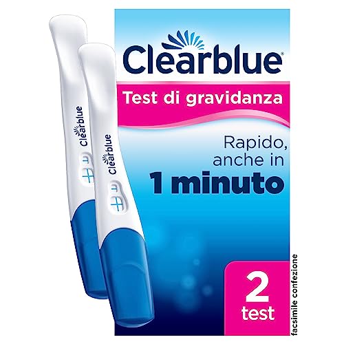 Test Di Gravidanza Clearblue Rilevazione Rapida, Risultato Rapido, Anche In 1 Minuto*, 2 Test