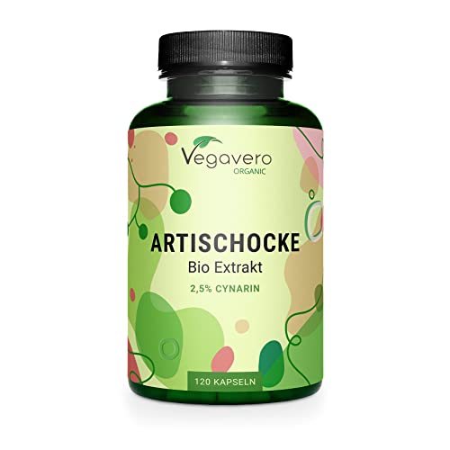Carciofo Bio Vegavero® | 2000 Mg (20:1) | 2,5% Di Cinarina | Origine: Francia | Depurativo, Disintossicante Fegato Ed Epatoprotettore | 120 Capsule |