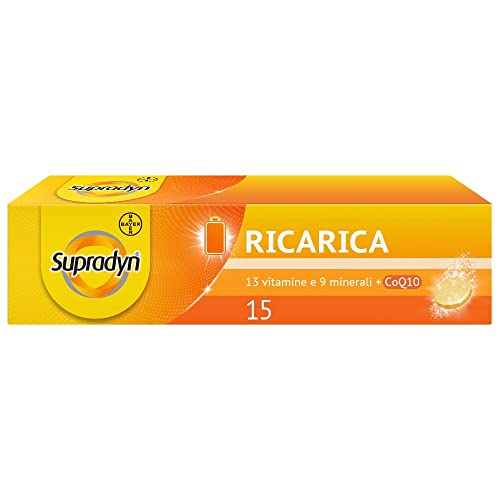 Supradyn Ricarica Integratore Multivitaminico Alimentare Completo Con Vitamina A, B, C, D, E, K, Minerali E Coenzima Q10, Contro Stanchezza Fisica E M