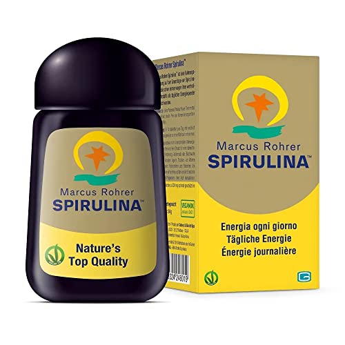 Marcus Rohrer Spirulina Delle Hawaii, 180 Compresse, Azione Di Sostegno E Ricostituente, Proteine, Vitamine E Minerali, Superfood, Vegan