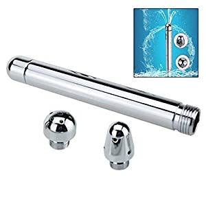 Iwobi Doccia Clistere In Alluminio,Soffioni Doccia Per Clistere Detergente Per Anale Vaginale Colonic,Con 3 Soffione Per Doccia