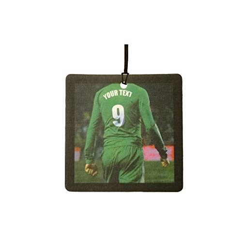 Deodorante Per Auto Personalizzato Football/Soccer Player (All Green)