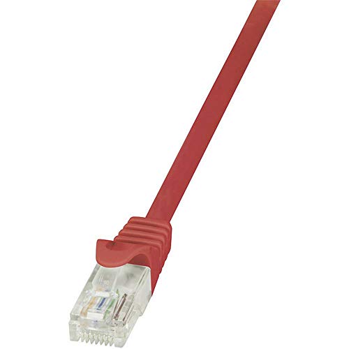 Logilink Cp2064U Econline Cat. 6 Patchkabel Rj45-Stecker Auf Rj45-Stecker Cat. 6 U/Utp 3M Rot