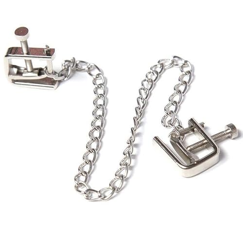 Ohmama Fetish - Pinzas Metalicas Tornillo Con Cadena 8435565933067