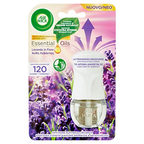 Airwick Kit Diffusore Elettrico Di Oli Essenziali: 1 Diffusore Completo Gadget, 1 Ricarica Alla Fragranza Lavanda, 19Ml