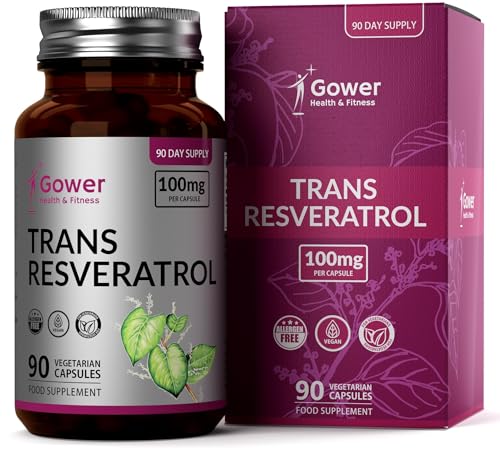 Gh Resveratrolo | 100Mg Trans Resveratrolo Per Dose | 90 Resveratrol Capsule Vegane Di Resveratrolo Integratore | Non-Ogm, Senza Glutine E Allergeni |