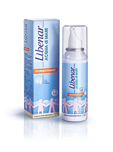 Libenar Spray Nasale Decongestionante Con Acqua Di Mare Per Adulti, Bambini E Neonati, Adatto Per Il Naso Chiuso Neonato, Per Lavaggi Nasali Bambini E
