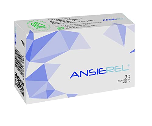 Ansierel® Relax E Sonno Fisiologico - Con Teanina, Gaba, Griffonia, Valeriana E Melissa ● Adatto Per Chi Segue Un’Alimentazione Vegetariana ● Senza Gl