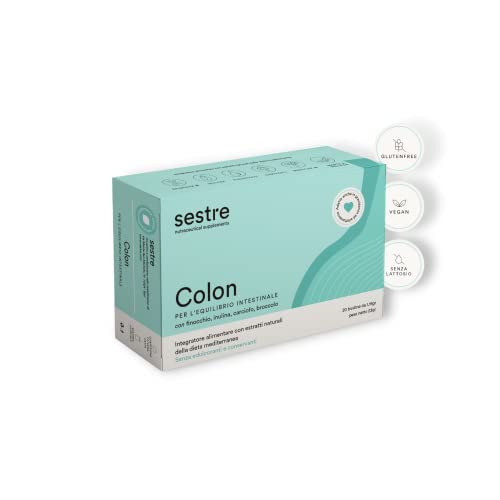 Sestre Colon, Integratore Per L'Equilibrio Intestinale, Regolarizza La Flora Batterica E Contrasta La Stitichezza, Con Estratti Naturali Della Dieta M