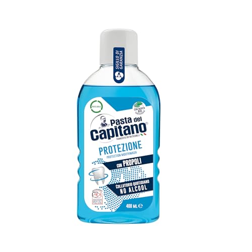Pasta Del Capitano, Collutorio Protezione Con Propoli, Collutorio Quotidiano Senza Alcool, Protegge Denti E Gengive, Rinfresca L'Alito, 100% Made In I
