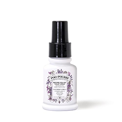 Poo-Pourri, Before You Go Toilet Spray, Paraben Free, Alcohol Free And Non Aerosol, Lavender Vanilla Scent, 1.4Oz/41Ml
