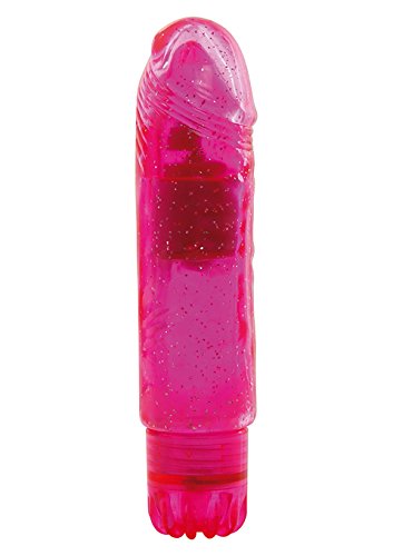 Toyz4Lovers Jammy Jelly Gleamy Glitter Vibratore, Rosa - 1 Prodotto