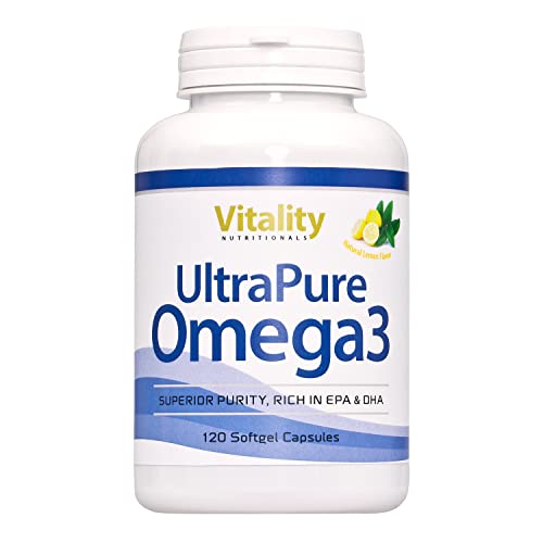 Omega 3, Olio Di Pesce Selvatico Purissimo. 2000 Mg Al Giorno, Alta Concentrazione Di Epa E Dha. Fornisce Vitamine E Acidi Grassi Essenziali. Cuore. V