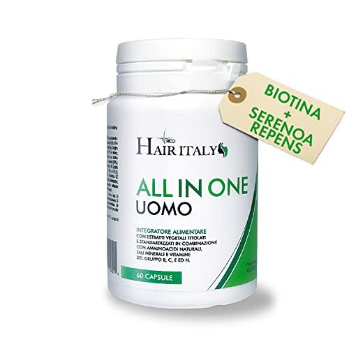 Integratore Capelli E Vitamine Capelli + Serenoa Repens+Biotina+Zinco+Selenio+Saw Palmetto E Caffeina.Multivitaminico Estratti Vegetali E Vitamine,Acc