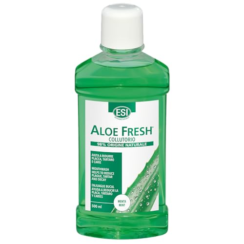 Esi - Aloe Fresh Collutorio, Con Estratti Di Pompelmo E Xilitolo, Aiuta A Ridurre La Placca E L'Alitosi, Protegge Le Gengive E Favorisce La Prevenzion