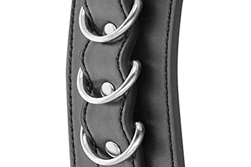 Darkness Darkness - Manette Per Caviglie In Pelle Pu Nera Regolabili 80 G