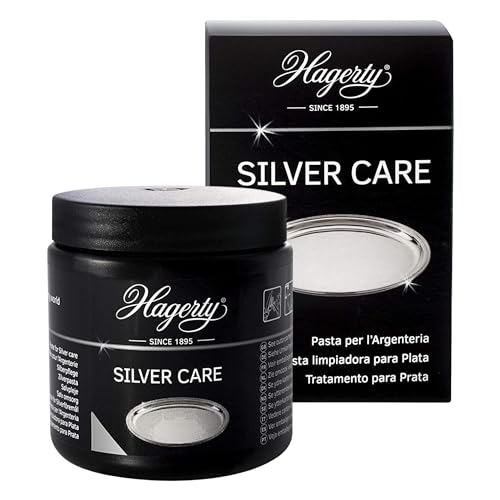 Hagerty Silver Care Crema Per Argento 185G I Efficace Lucidante Per Pulizia & Cura Di Argento & Metallo Argentato I Detergente Per Argenteria Ossidata