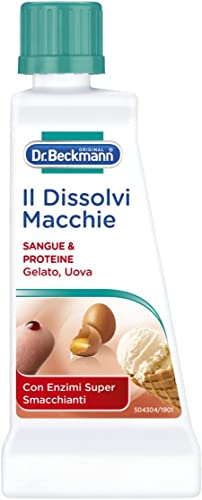 Dr. Beckmann Il Dissolvi Macchie Sangue & Proteine | Lo Smacchiatore Specifico Per Eliminare Macchie Difficili Come Sangue, Gelato E Sperma | 50 Ml