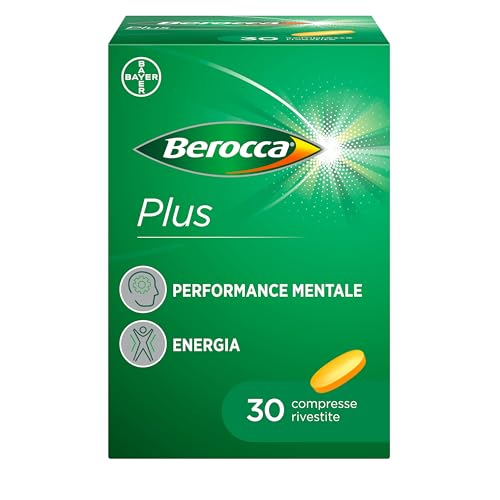 Berocca Plus, Integratore Multivitaminico Vitamine E Minerali, Con Vitamine B, Vitamina C, Magnesio, Zinco E Radice Di Ginseng, Per Energia, Concentra