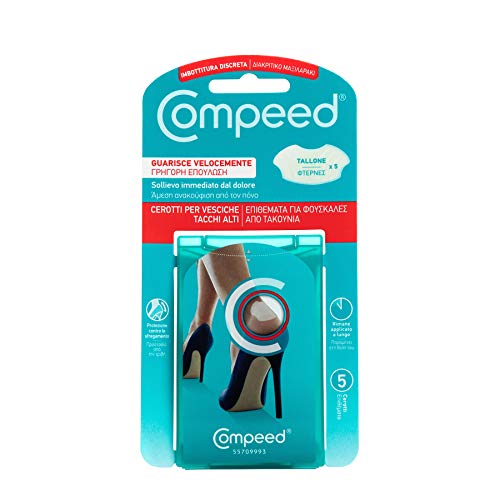 Compeed Cerotti Per Vesciche, A Lunga Durata E Guarigione Veloce - Ideali Per Tacchi Alti, 5 Cerotti