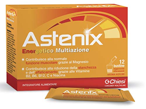 Astenix 12 Buste - Energetico Multiazione – Integratore Alimentare Con Creatina, Arginina E Vitamine Del Gruppo B