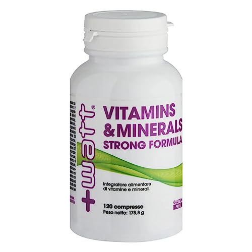 Vitamins & Minerals Strong Formula - Integratore Alimentare Di Vitamine A Minerali - Formato: 120 Compresse
