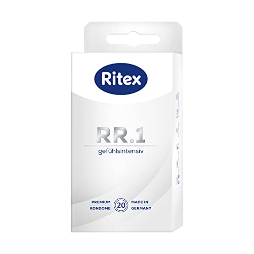 Ritex 20 Rr.1 Preservativi Lubrificati Trasparenti Con Serbatoio Made In Germany