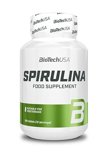 Biotechusa Spirulina | Ricca Di Vitamine E Proteine | 3600 Mg Di Dose Giornaliera | Adatta A Varie Diete | 100 Compresse