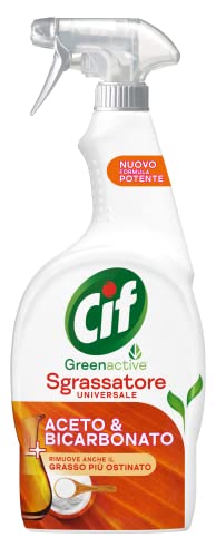Cif Sgrassatore Universale, Sgrassatore Cucina Con Aceto E Bicarbonato, 650 Ml, Per Pulire Il Grasso Più Ostinato Di Forno, Fornelli E Piano Cottura,